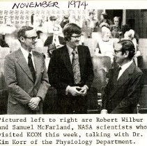 Irvin Korr Talking with NASA Scientists