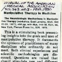 Book Review Manipulative Therapy in Medicine