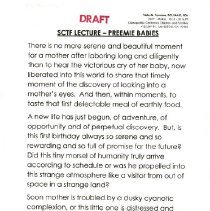 SCTF Lecture - Preemie Babies