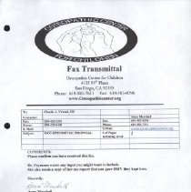 Correspondence from Anna Marshall to Claude A. Valenti