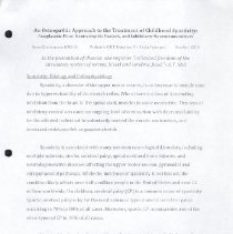 An Osteopathic Approach to the Treatment of Childhood Spasticity