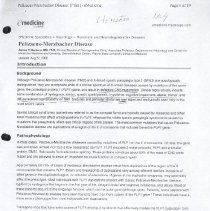 Pelizaeus-Merzbacher Disease