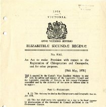 Chiropractors and Osteopaths Bill