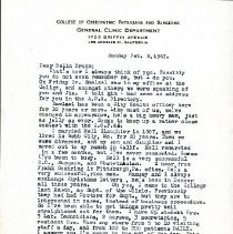 Letter to Bella Brake from Myrtle Shreve Slaughter