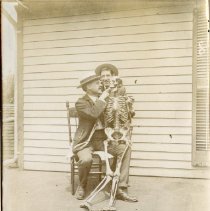 Herbert Gamble and James Brake with Skeleton