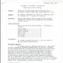 Australian Osteopathic Association Meeting Minutes