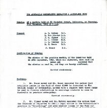 Meeting Minutes from Australian Osteopathic Education and Assistance Fund