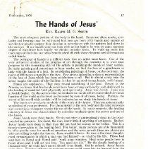The Hands of Jesus'