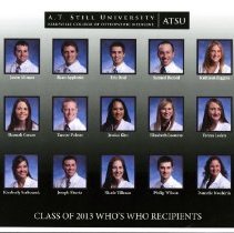 KCOM Class of 2013 Who's Who Recipients