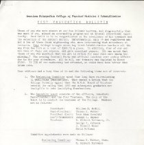 American Osteopathic College  Physical Medicine & Rehabilitation Bulletine