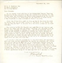 Correspondence from Magoun to Bay, Dovesmith, and Rankin on Board Meeting a