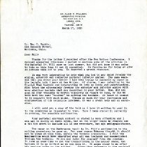 Letter to William Rankin from Alice Paulsen