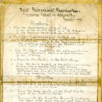 First Professional Exam at American School of Osteopathy