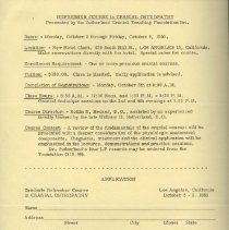 Refresher Course in Cranial Osteopathy Application