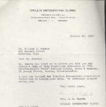 Correspondence from Mrs. George R. Church to Wiliam C. Rankin