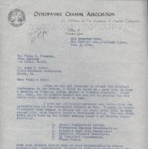 Correspondence from Fred H. Deeks to Viola M. Frymann and John M. Woods