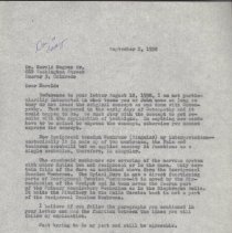 Correspondence from William C. Rankin to Harold I. Magoun