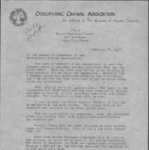 Correspondence from Kenneth E. Little to Executive Committee of the Osteopa