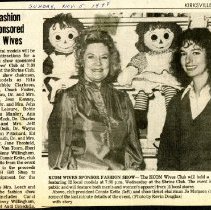 Benefit Fashion Show Newspaper Clipping