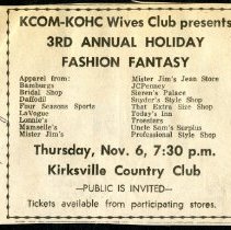 Third Annual Holiday Fashion Fantasy Advertisement