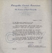 Correspondence from Kenneth E. Little to the Executive Committee of the OCA