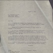 Correspondence from Harold I. Magoun to Kenneth E. Little