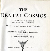 The Dental Cosmos Journal Volume LXV