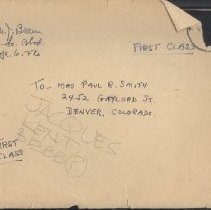 Envelope Addressed to Mrs. Paul R. Smith