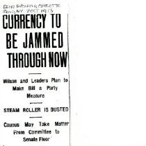 Currency to Be Jammed Through Now