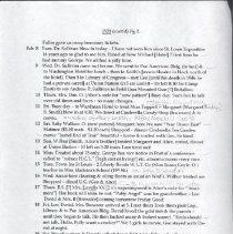 Excerpts from Alice Patterson Shibley Diary