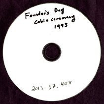 1993 Founder's Day Cabin Ceremony