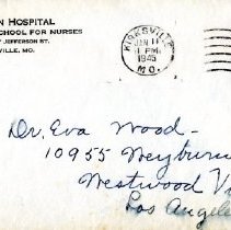 Letter to Eva Wood from Blanche Laughlin