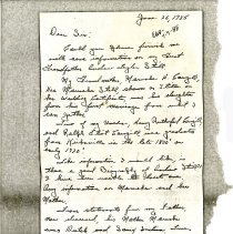 Letter from Alfred T. Cowgill