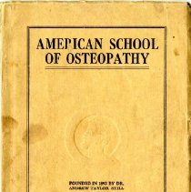 1920 American School of Osteopathy Annual Catalog