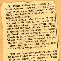 Luncheon Hosted by Stella Fulton