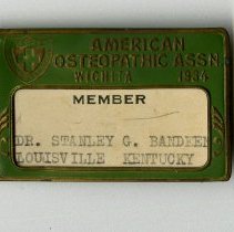 American Osteopathic Association Meeting Name Tag