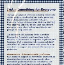 SAA - Something for Everyone