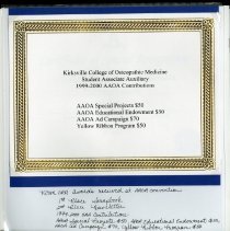 Page 24 of the Student Associates Auxiliary 2000 Scrapbook