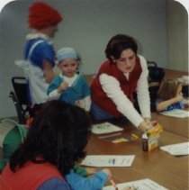 Marcie and Ryan Belton at Children's Halloween Party