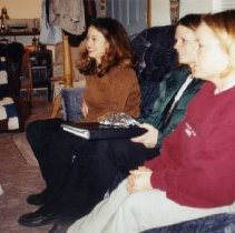 Group of SAA Members at Pizza and a Movie Night