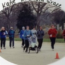 Katie Pushing Grace at the SAA Fun Run