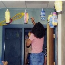 Aimee Thompson and Kylene Puckett Hanging Decorations