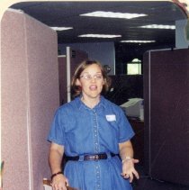 Lori Haxton Giving a Tour of the Admission Offices