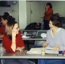Toviah Cain and Katie Johnson at Joint Board Meeting