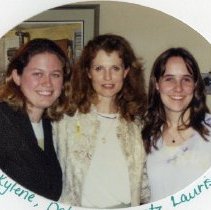 Kylene Puckett and Laurissa Neuenschwander with AMAOPS President Deborah Sc