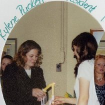 Kylene Puckett Lighting Candle at SAA Installation Dinner