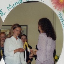 Michelle Ricks Lighting Candle at SAA Installation Dinner