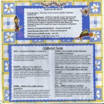 Page 2 of the Student Associates Auxiliary 1999-2000 Scrapbook