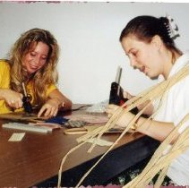 Debra Peterson and Kim Symonds at Orientation Week