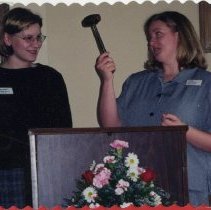 Melissa Fabian and Julie Savoldi at Installation Brunch